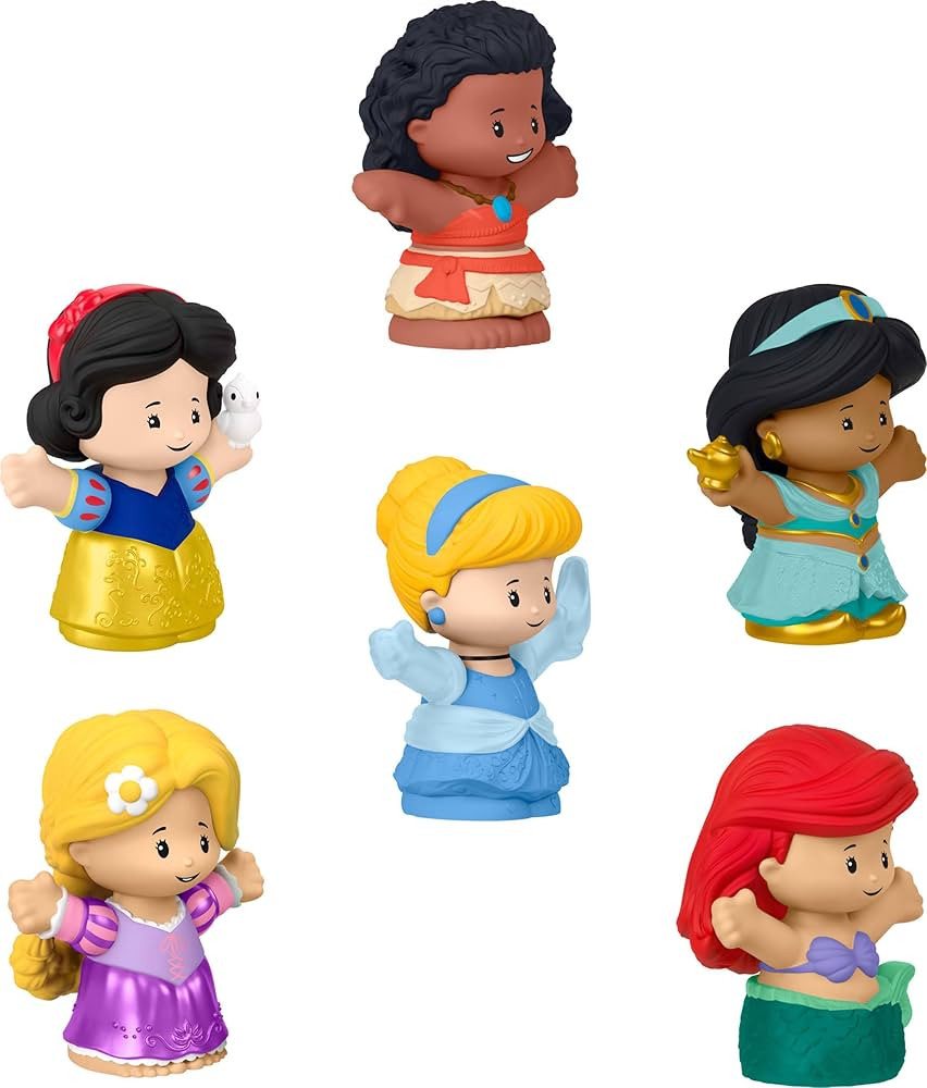 Fisher-Price Little People Toddler Toys Disney Princess Figure Pack, 6 Characters for Preschool P... | Amazon (US)