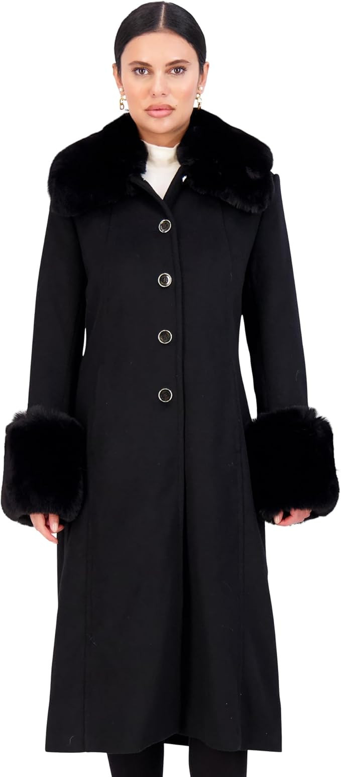 Vince Camuto Trench Coat Women, Wool Coats Women with Fur, Peacoat Womens | Amazon (US)