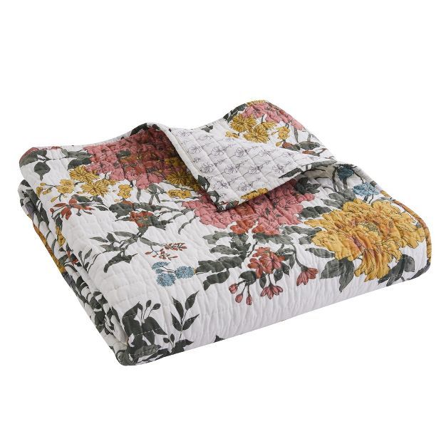 Briar Floral Quilted Throw - Levtex Home | Target