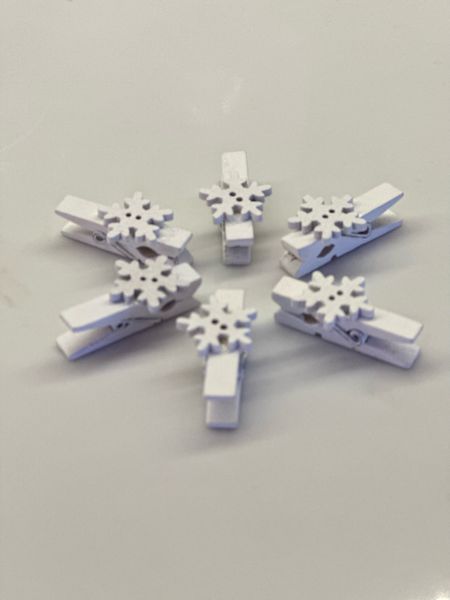 The best snowflake clothes pins for holiday decorating / hanging holiday cards! 

#LTKhome #LTKSeasonal #LTKHoliday