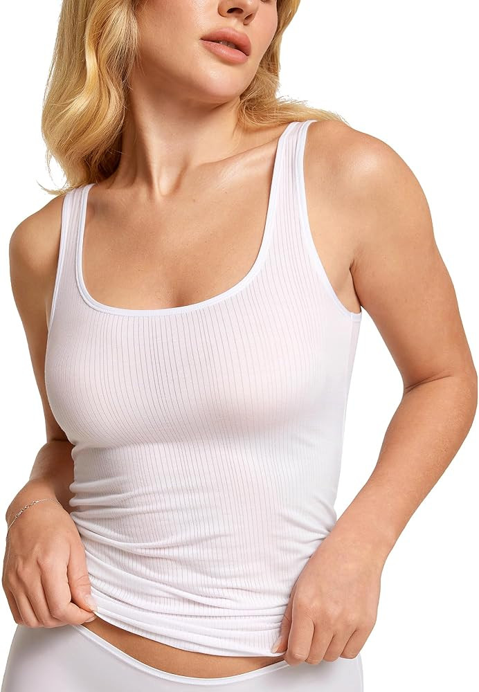 Women's Natrelax Pajamas Tops Sleeveless Modal Ribbed Tank Fitted T-Shirt Sleep Comfort Sleepwear... | Amazon (US)