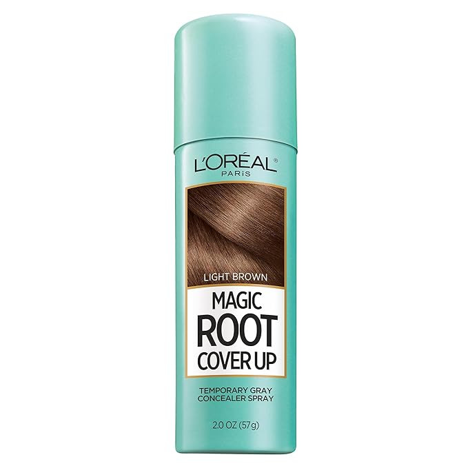 L'Oreal Paris Hair Color Root Cover Up Temporary Gray Concealer Spray, Light Brown, 2 Ounce | Amazon (US)