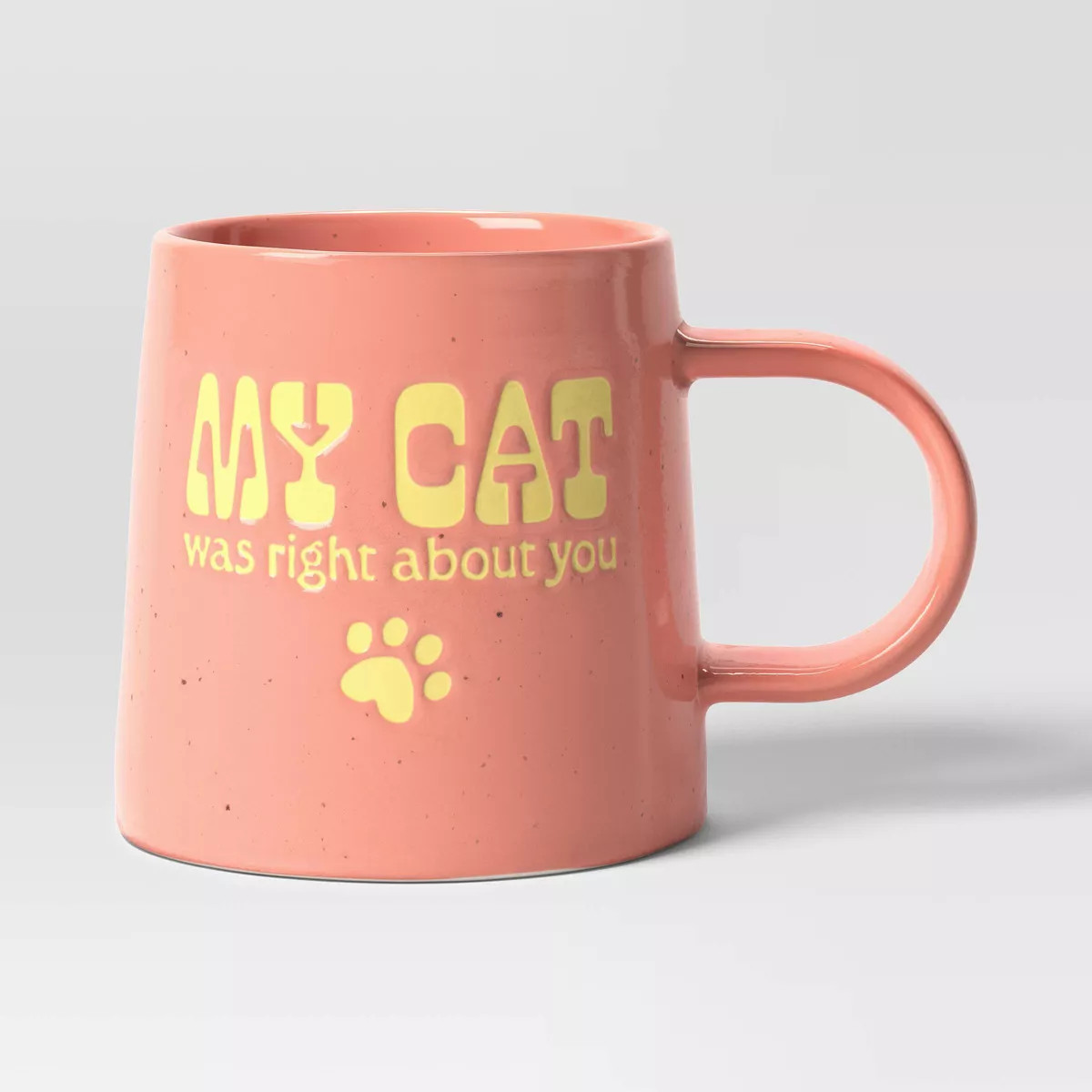 16oz Stoneware My Cat was Right About You Mug - Room Essentials™: Orange Coffee Mug, Microwave ... | Target