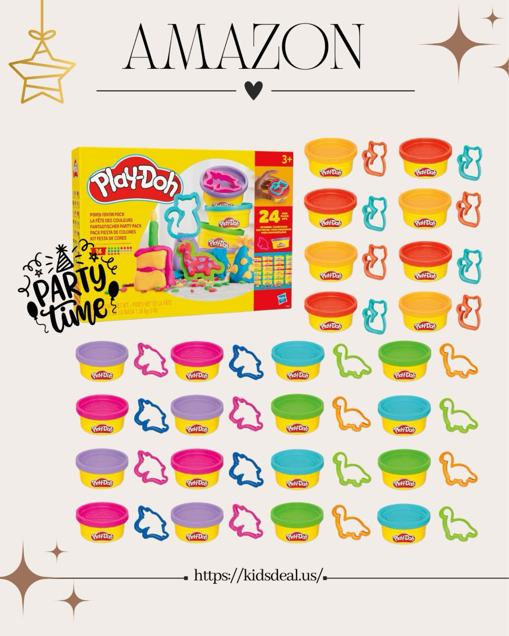 The Play-Doh Party Favor Pack is a fantastic addition to any party, classroom, or playdate. Highly recommended!

#amazon #kids party #Goody bag favors 

#LTKParties #LTKFamily #LTKKids