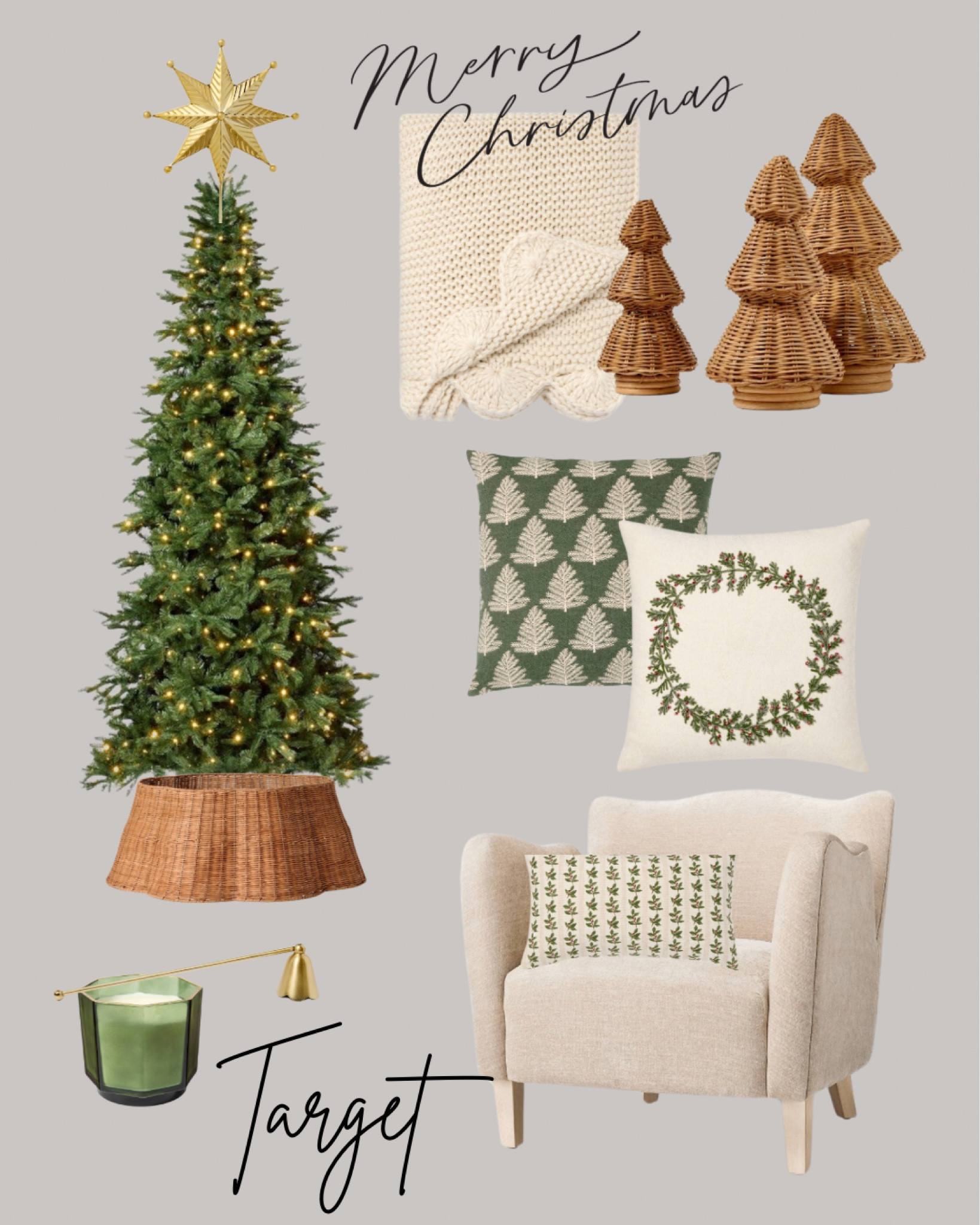 Target Christmas
Target home 
Studio McGee 
Happy holidays 
Merry Christmas 
Christmas tree 
Pillows 
Blanket
Candle 

#LTKHoliday #LTKFindsUnder50 #LTKSeasonal