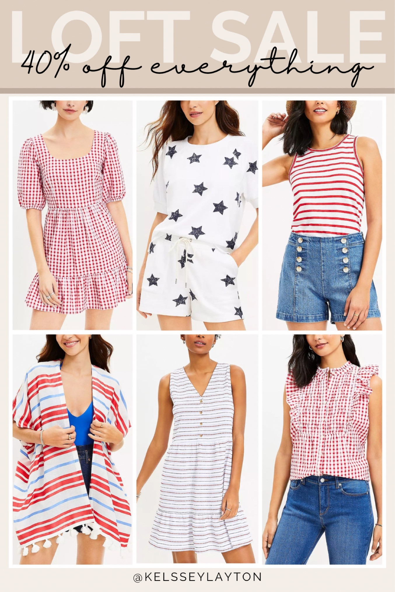 Loft red white and blue patriotic new arrivals 
On sale!

#LTKSeasonal #LTKsalealert #LTKunder50