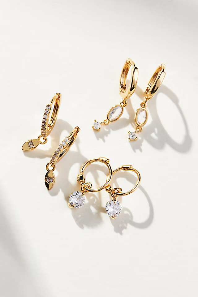 Huggie Hoop Earring Set | Anthropologie (US)