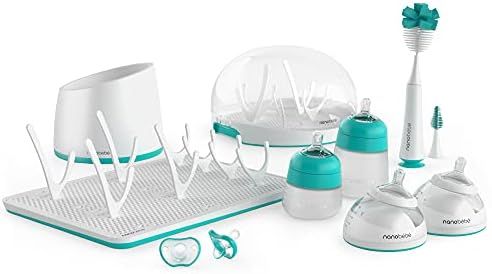 Nanobebe Baby Bottle Ultimate Feeding Set, for Breast Milk and Formula, Cleaning and Soothing Ess... | Amazon (US)