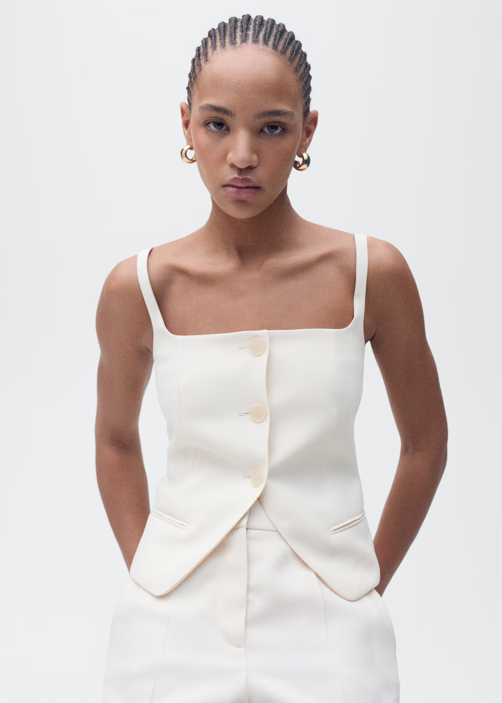 Suit vest with open back | Mango (US/MX/AU)