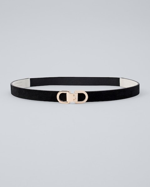 Suede Skinny Stretch Belt | White House Black Market