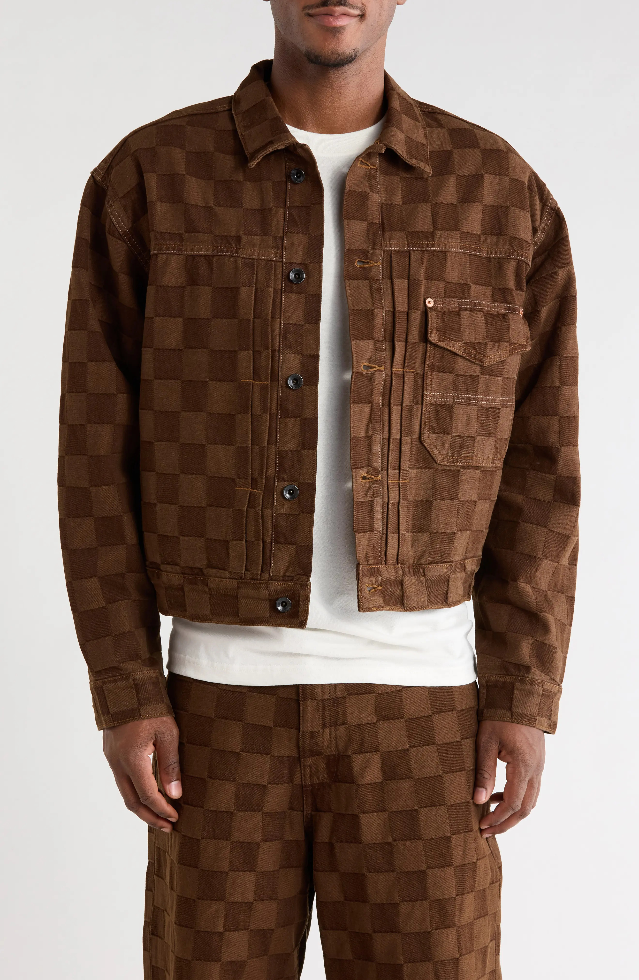 Vans Check-5 Checkerboard Denim Jacket (Men) | Nordstrom | Nordstrom