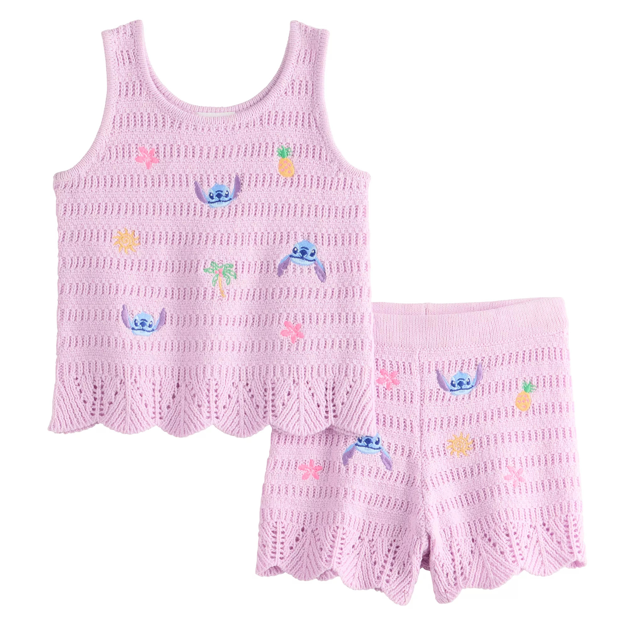 Disney's Lilo & Stitch Girls 4-12 Mixed Stitch Sweater Tank Top & Shorts Set by Jumping Beans® | Kohl's