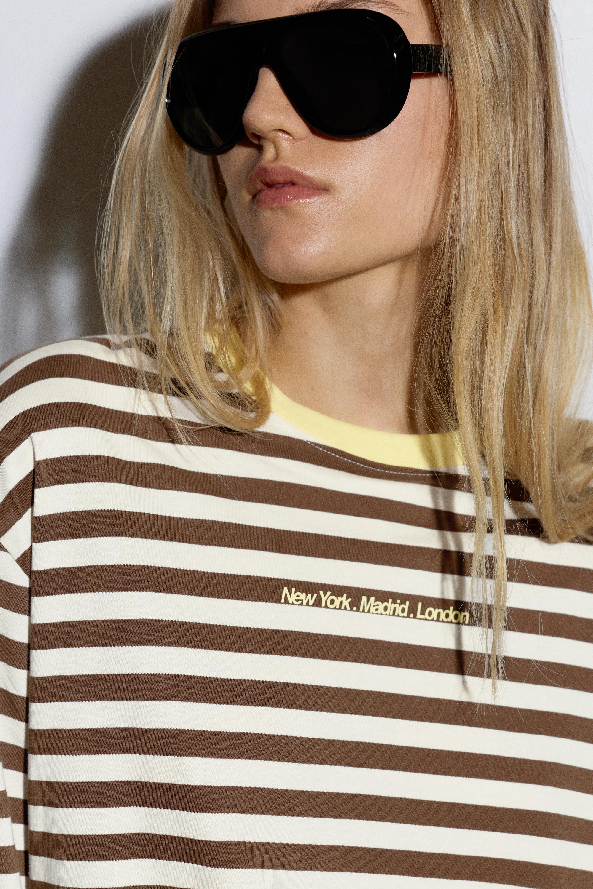 Oversize striped T-shirt | Pull&Bear United Kingdom | PULL and BEAR UK
