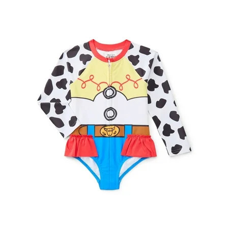 Character Toddler Girl Cosplay One- Piece Zip Swimsuit, Sizes 2T-5T | Walmart (US)