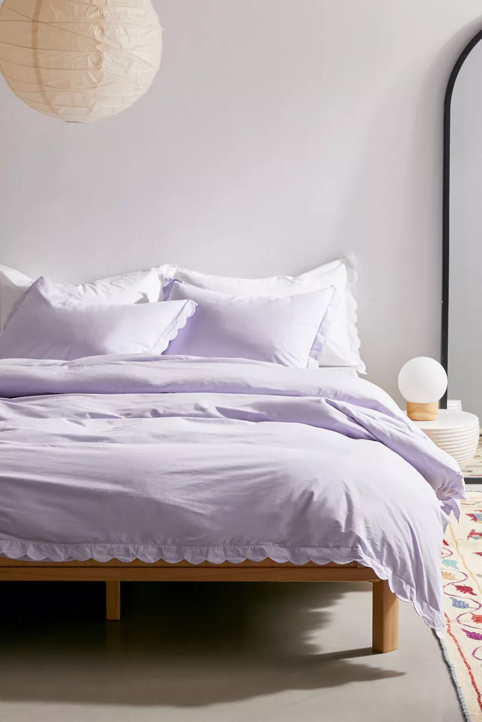 Gloria Scallop Trim Duvet Cover | Urban Outfitters (US and RoW)