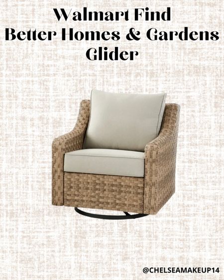 Walmart Patio Find // Better Homes & Gardens Glider 

#LTKhome