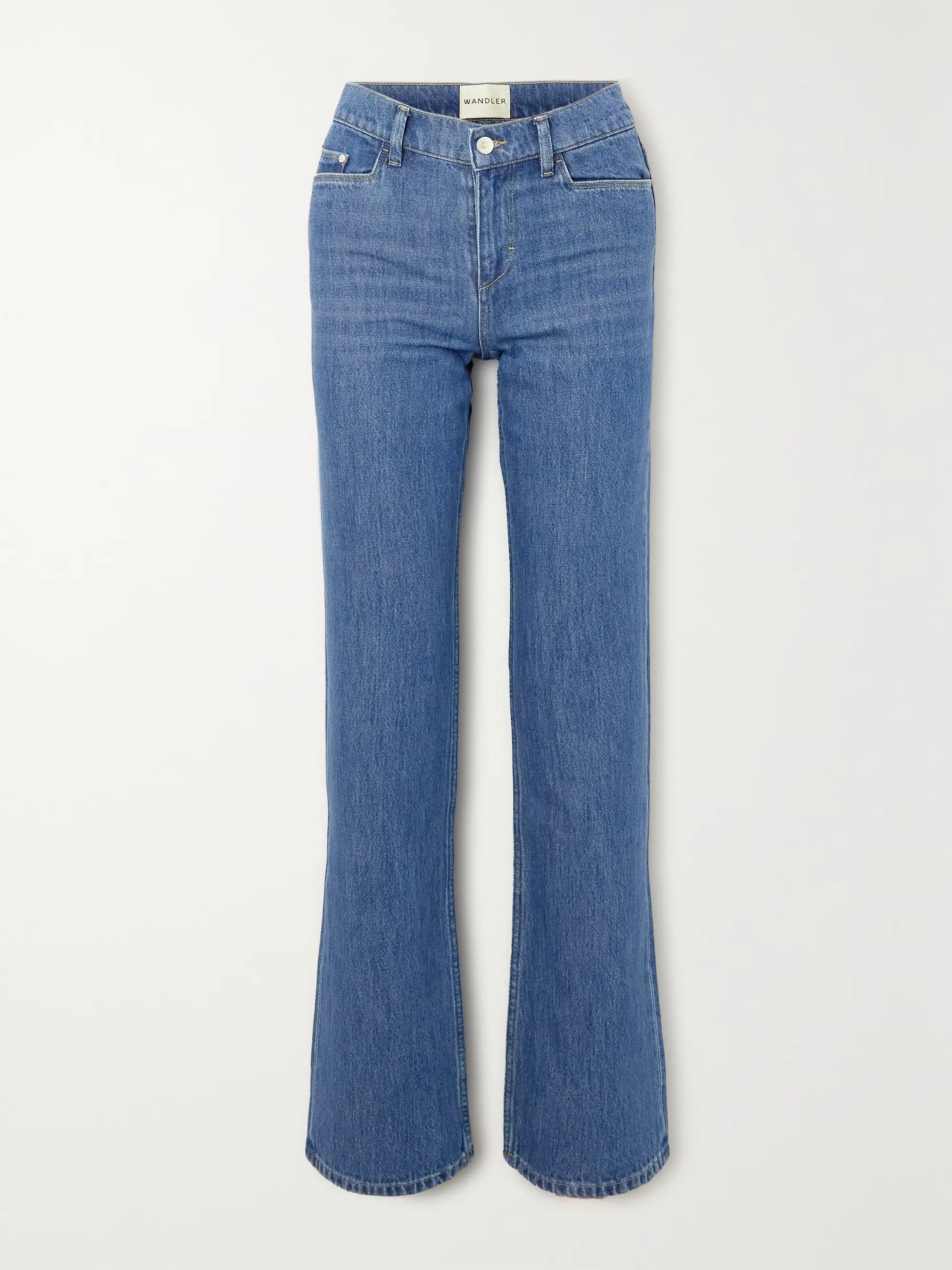 High-rise organic straight-leg jeans | NET-A-PORTER (UK & EU)