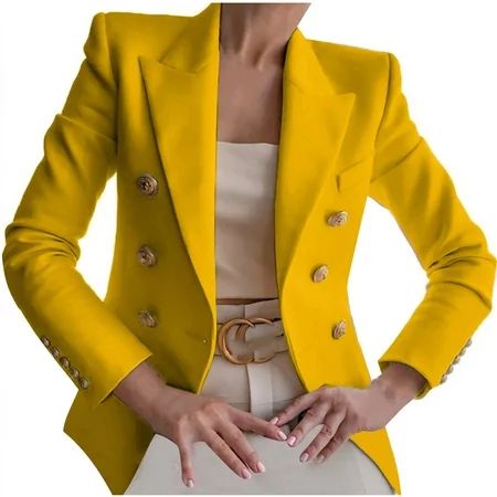 TZNBGO Women s Cardigan Sweaters Long Coats for Women Oversized Jacket Women Buttons Long Sleeve Sol | Walmart (US)