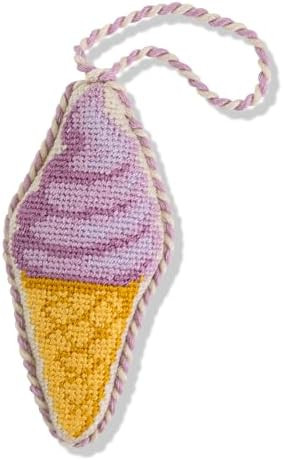Furbish Needlepoint Icon Ornament - Cute Christmas Tree Ornament, Eclectic Holiday Decor, Stockin... | Amazon (US)