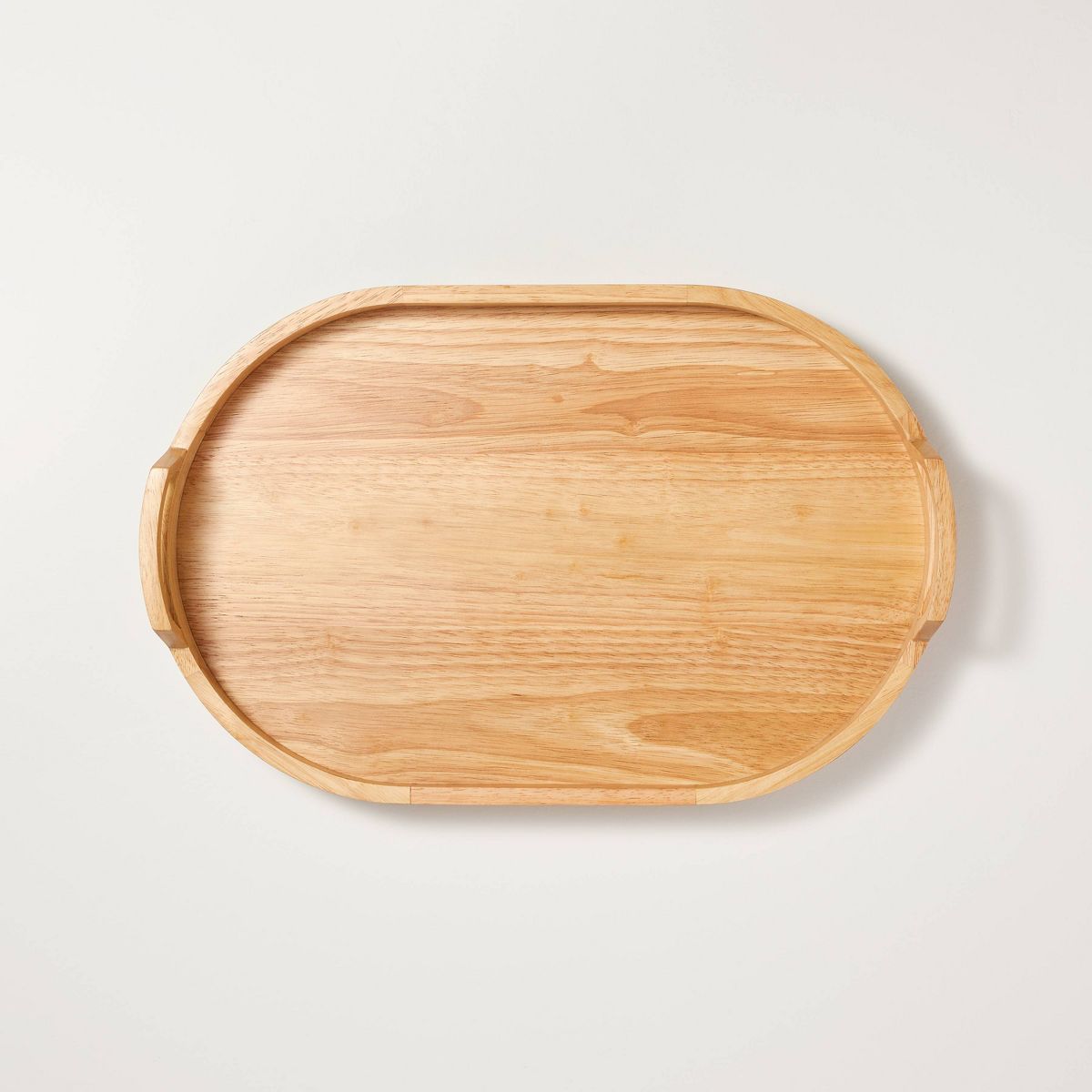 20"x13" Decorative Oval Wood Tray Natural - Hearth & Hand™ with Magnolia | Target