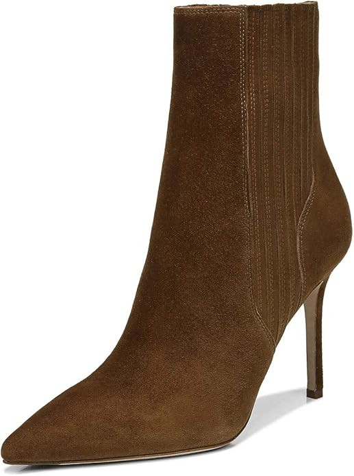 XYD Women Stylish Stretchy Ankle Boots Pointy Closed Toe Pull On Stilettos High Heel Elastic Shor... | Amazon (US)