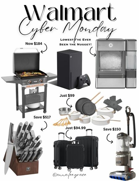 Walmart cyber Monday deals! Biggest ice machine, Xbox, shark vacuum, luggage set 

#LTKHoliday #LTKGiftGuide #LTKCyberWeek
