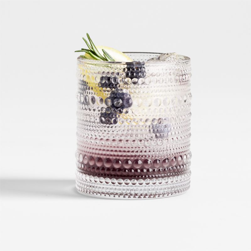 Alma Clear Vintage Double Old-Fashioned Glass + Reviews | Crate & Barrel | Crate & Barrel