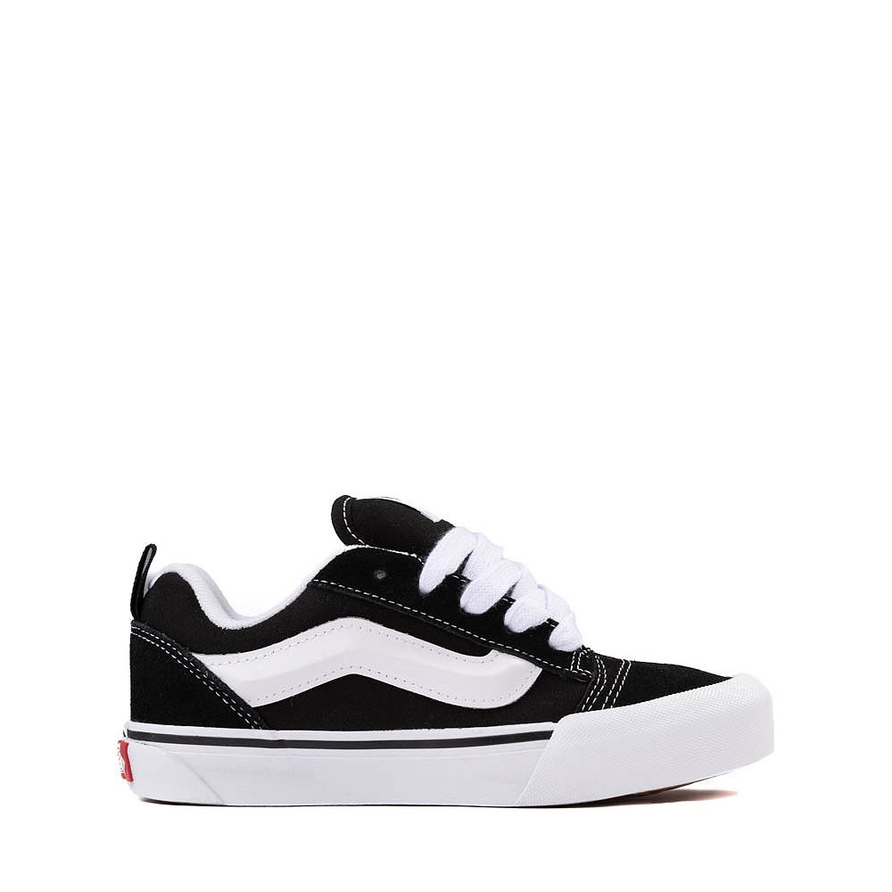 Vans Knu Skool Skate Shoe - Little Kid - Black / True White | Journeys