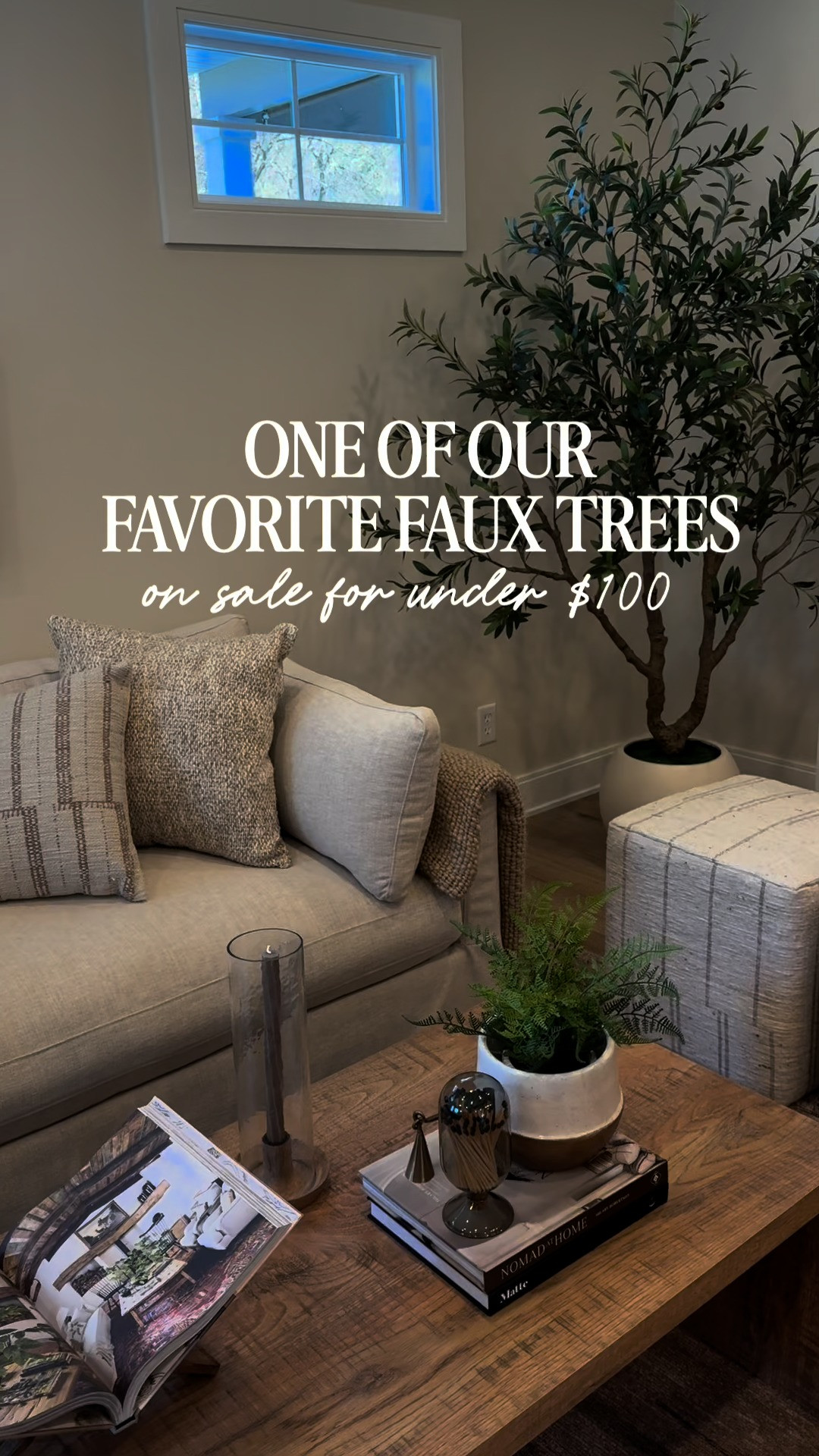 One of our favorite faux trees and it's on sale at Target for under $100. A realistic looking 7 foot olive tree that doesn't require a green thumb.  

 #LTKHome #LTKSaleAlert