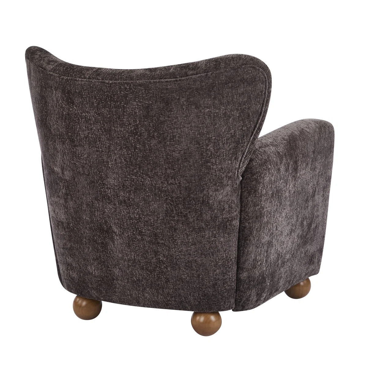 Alonzo Upholstered Club Chair with Round Wooden Legs | Wayfair North America