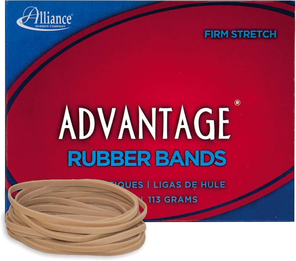 "Alliance Rubber 26339 Advantage Rubber Bands Size #33, 1/4 lb Box Contains Approx. 150 Bands (3 1/2 | Amazon (US)