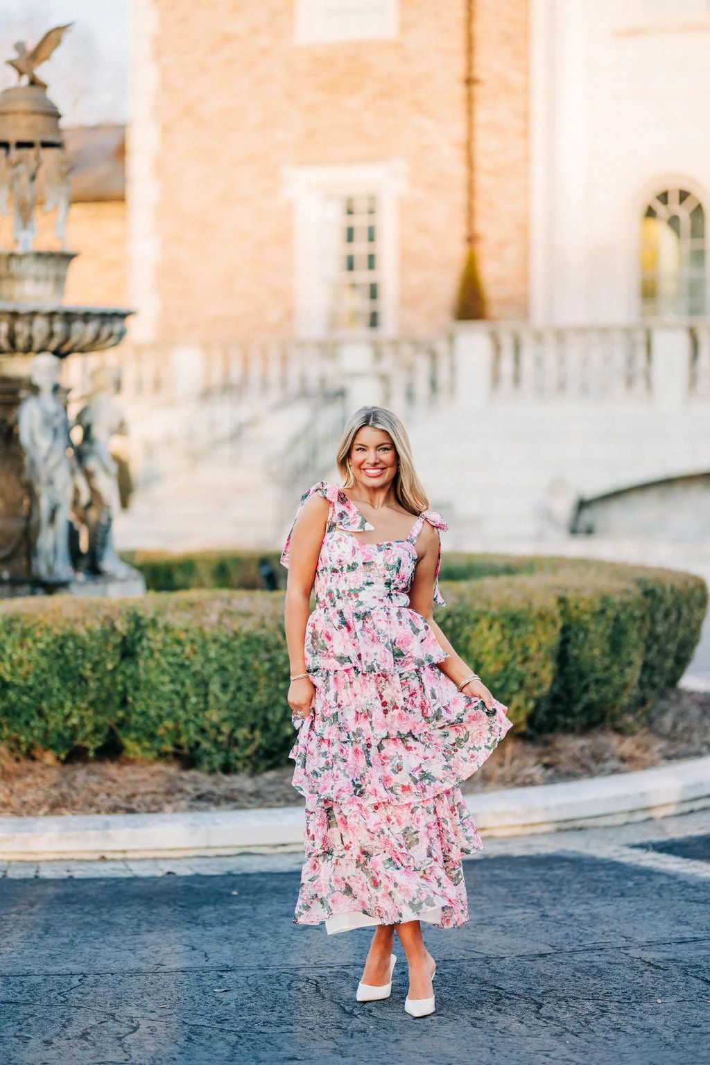 Garden Party Dress - Pink Floral | cocolillys