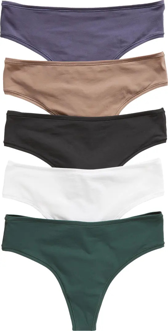 Fits Everybody 5-Pack Thongs | Nordstrom