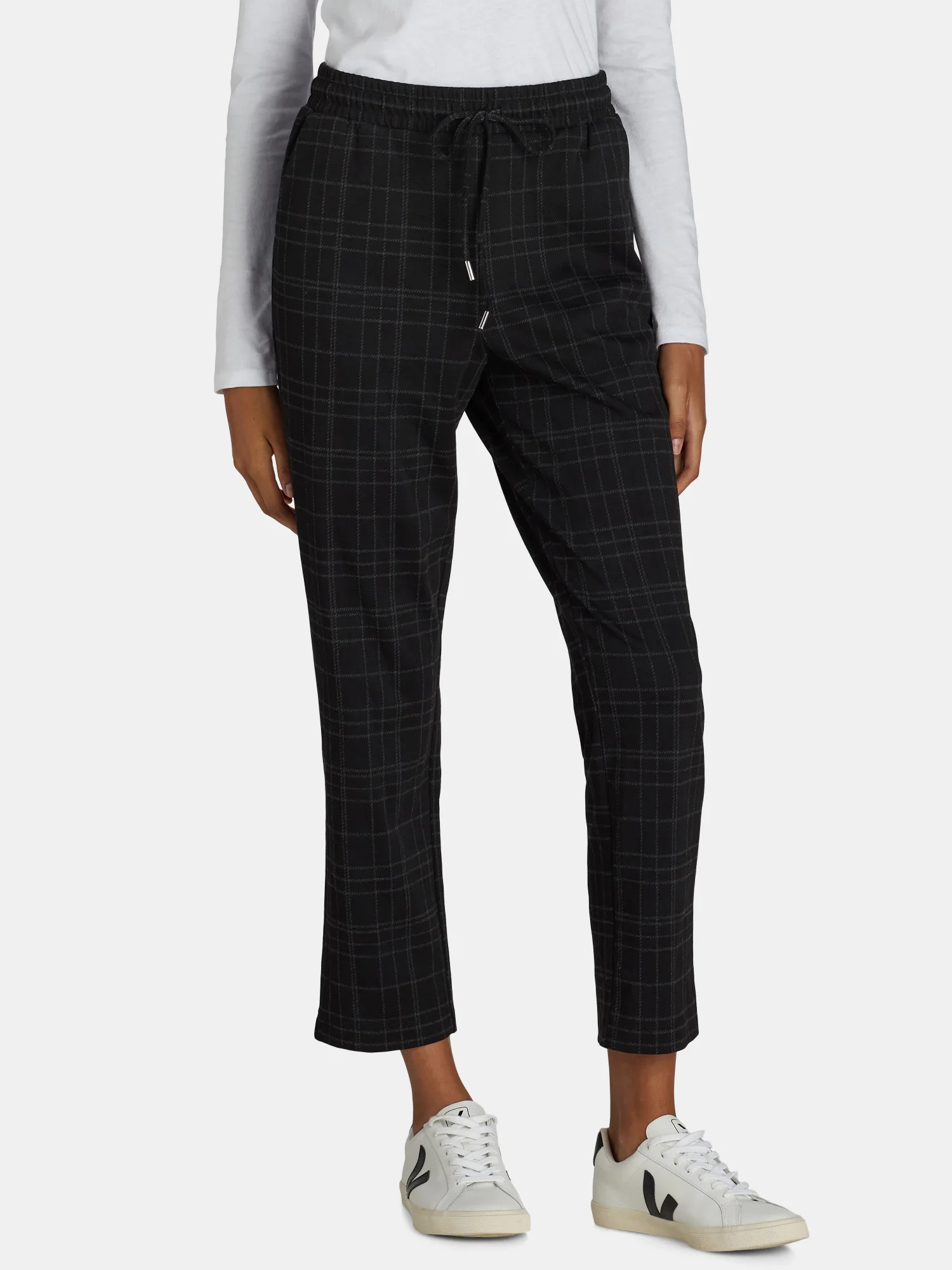 Time and Tru Women's Pull-On Knit Drawstring Pants, 28" Inseam, Sizes XS-XXXL | Walmart (US)