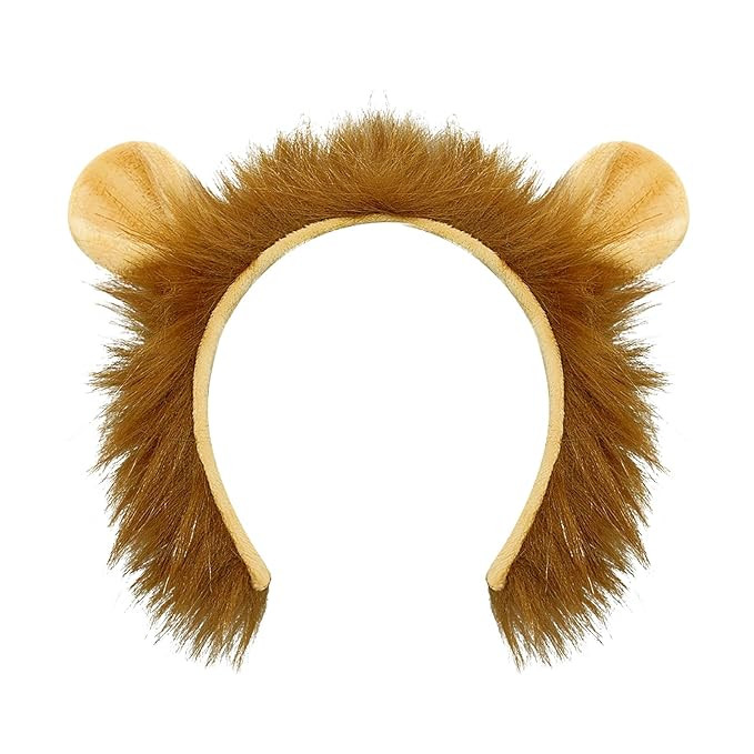 SIOTMERA Lion Ears Headband for Adult, 1 Pack, High Simulation, Faux Fur, Unisex, Halloween Costu... | Amazon (US)