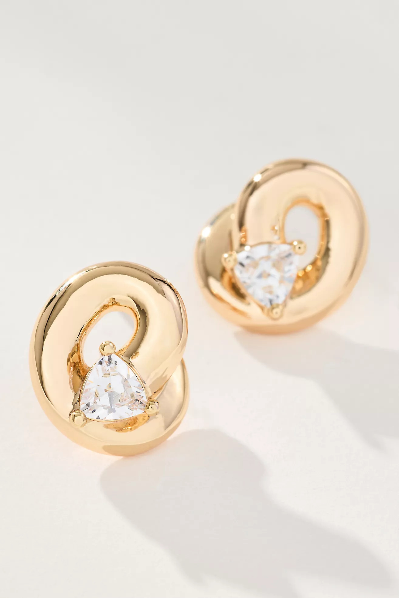 Looped Crystal Post Earrings | Anthropologie (US)