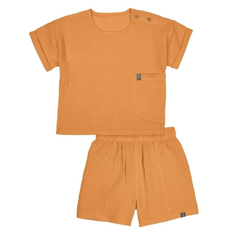 Modern Moments by Gerber Toddler Boy Casual Cotton Gauze Outfit Set, Sizes 12M-5T - Walmart.com | Walmart (US)