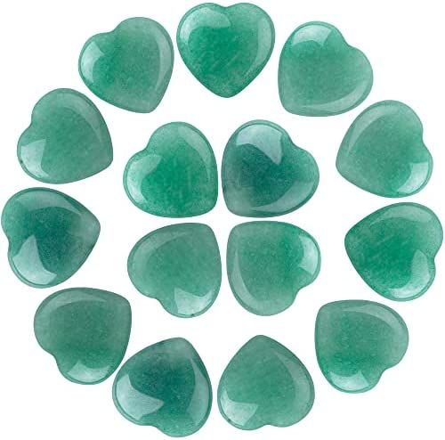 10 PCS Heart Green Aventurine Crystals, Natural Polished Green Aventurine Stone, Heart Love Carve... | Amazon (US)