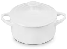 Le Creuset Stoneware Mini Round Cocotte, 14 oz., White | Amazon (US)
