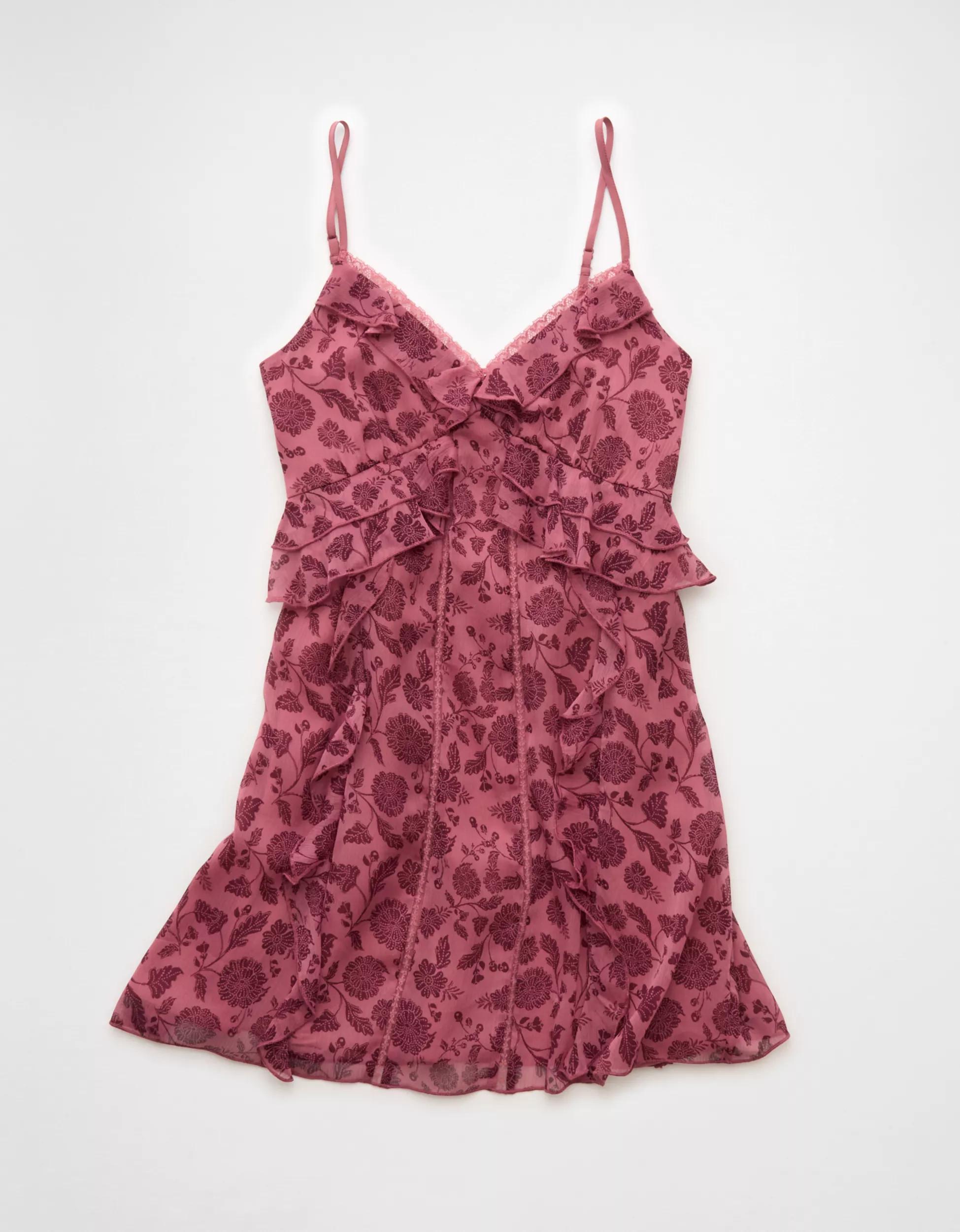 AE Ruffle Lace Mini Dress | American Eagle Outfitters (US & CA)