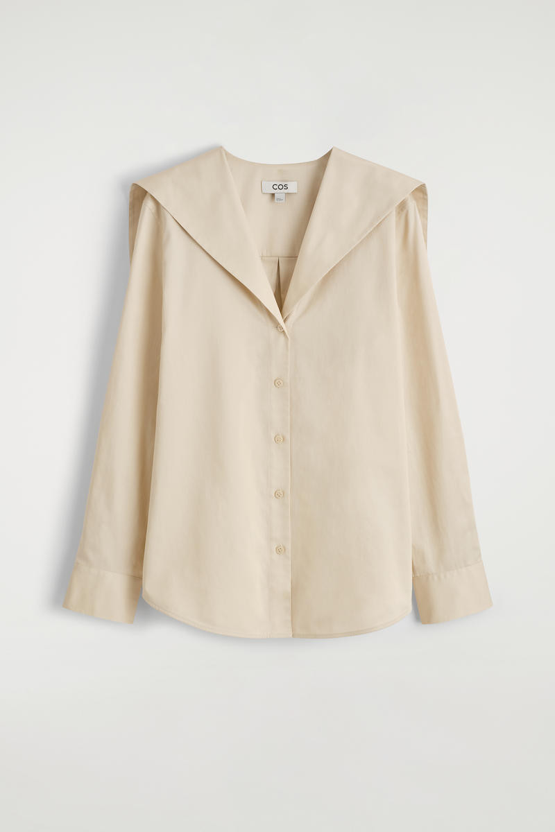 Sailor-Collar Cotton Shirt | COS UK