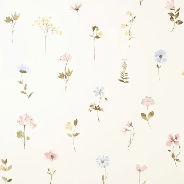 Pressed Flowers Wallpaper | Dunelm