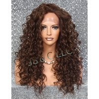 Human Hair Blend Full Lace Front Wig Auburn Brown Mix Hand Tied Minimal Free Parting See Pics Cancer/Alopecia/Cosplay | Etsy (US)