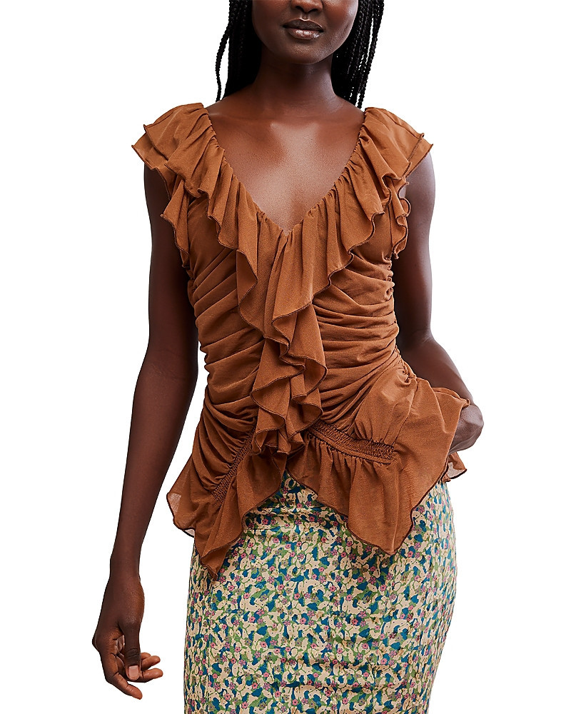 Free People Blythe Ruffle Front Vest | Bloomingdale's (US)