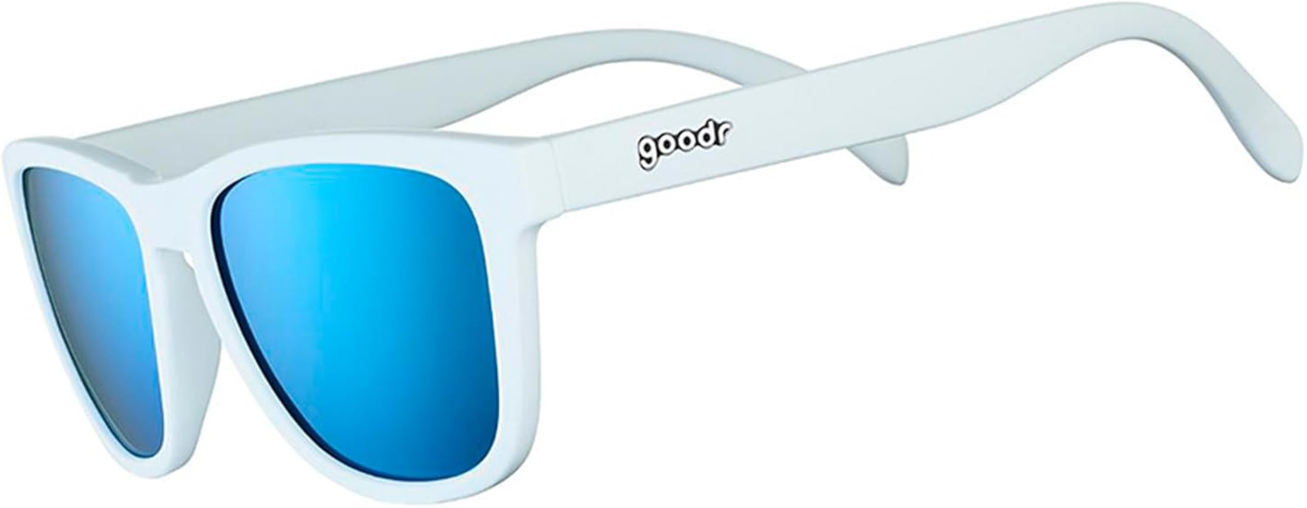 goodr Iced By Yetis Polarized Sunglasses for Men & Women, Medium Sized (OG), White Solid Frame wi... | Amazon (US)