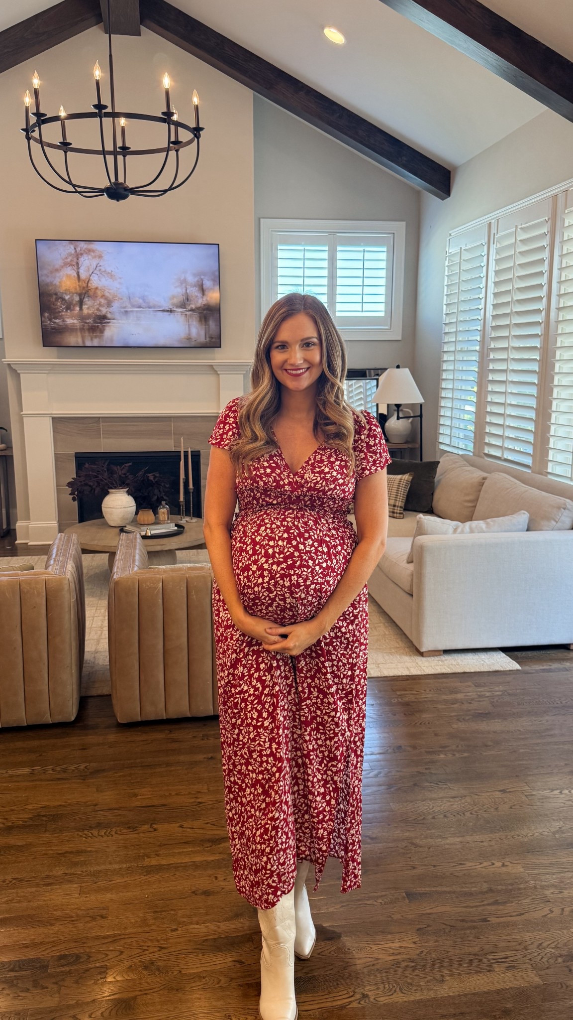 Bump friendly dress. Wearing a size small. 

#LTKBump #LTKFamily #LTKBaby