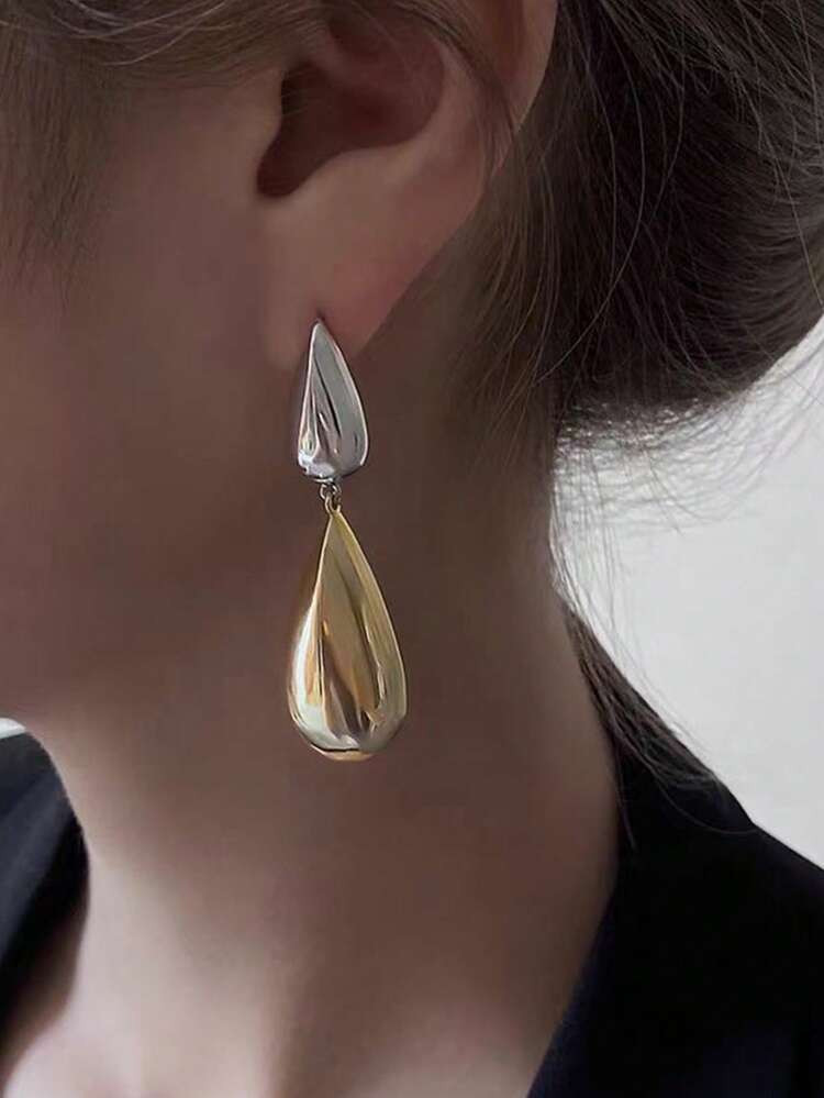 1pair Fashionable Water Drop Earrings For Women For Daily Decoration
      
              
      ... | SHEIN