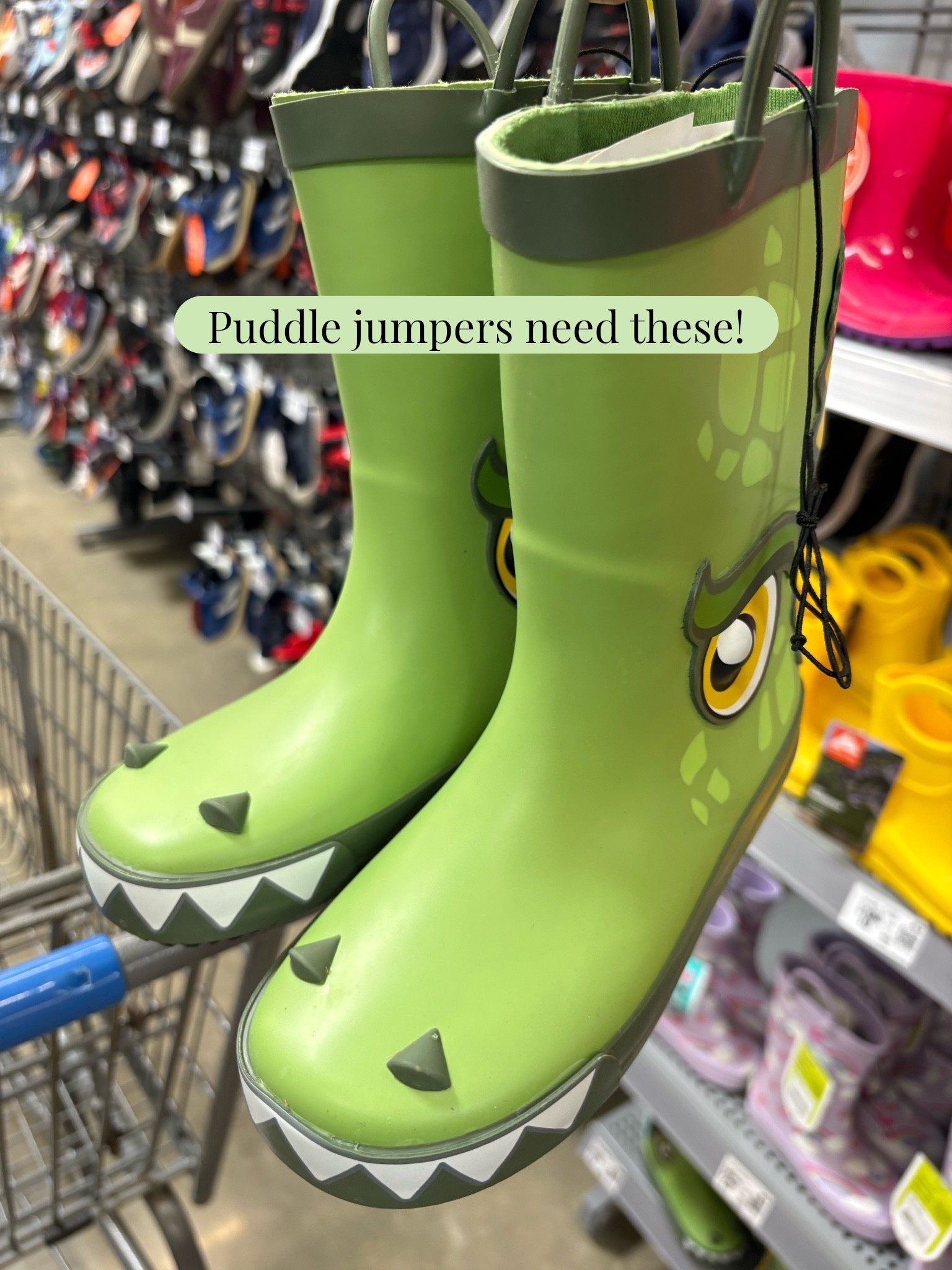 Western Chief Kids Green Alligator Rain Boots

🐊🌧️ Rainy days just got a whole lot more fun!

If your little one loves puddle jumping, you have to see these Western Chief Kids Green Alligator Rain Boots from Walmart! These adorable kids’ rain boots feature a fun green alligator design that’s sure to make rainy days, outdoor adventures, and back-to-school mornings a little more exciting.

At just $20, they’re a practical and fun addition to your child’s wardrobe. Perfect for toddlers and little kids, these waterproof rain boots are great for preschool, daycare, nature walks, playground adventures, camping, and splashing through puddles.

🐊 Cute alligator design
🌧️ Waterproof rainy day essential
👣 Easy for little feet to wear
🎒 Great for preschool & everyday adventures
💚 Only $20

If you’re shopping for kids’ rain boots, toddler rain boots, or fun back-to-school essentials, these are definitely worth adding to your list!

💬 Would your little one love these alligator boots?

#LTKKids #WesternChief #RainBoots #KidsRainBoots #ToddlerRainBoots #LittleKidStyle #BackToSchool #PreschoolEssentials #ToddlerFashion #OutdoorAdventure #RainyDayFun #WalmartFinds #MomFinds #KidsShoes #LTKFinds

#LTKKids