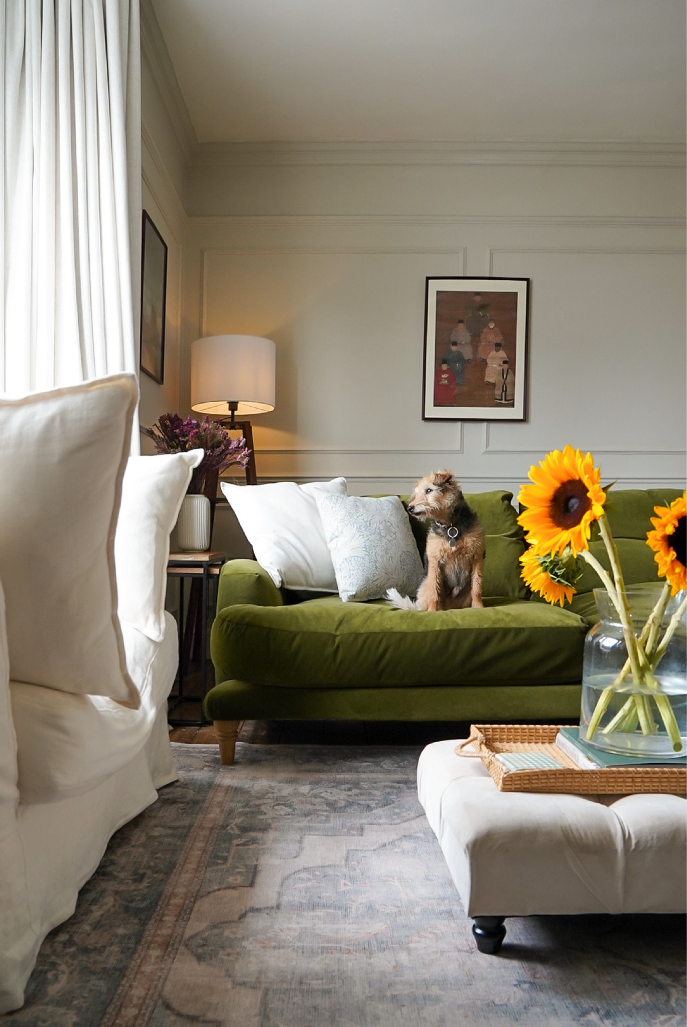 Modern traditional living room. 

Walls are painted in Farrow & Ball shaded white. Sofa is Loaf.

Exact rug tagged, the others are similar. 

#LTKeurope #LTKhome #LTKuk