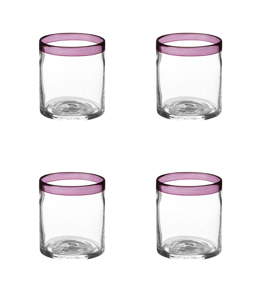 Set of Four Gromwell Tumblers - Purple | OKA UK